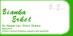 bianka erkel business card